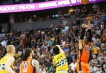 Russell Westbrook ends Denver Nuggets’ season with hail mary three-pointer, breaks Oscar Robertson’s all-time triple double record Denver Nuggets Oklahoma City Thunder